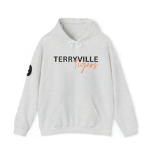 Load image into Gallery viewer, AVERY #9 - Terryville Tigers - Light Hoodie - ADULT Unisex Heavy Blend™ Hooded Sweatshirt
