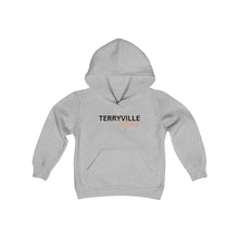 Load image into Gallery viewer, Terryville Tigers - Light Hoodie - Youth Heavy Blend Hooded Sweatshirt
