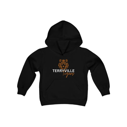 Terryville Tigers - Tiger - Youth Heavy Blend Hooded Sweatshirt