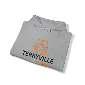 Terryville Tigers - Tiger - Light Hoodie - ADULT Unisex Heavy Blend™ Hooded Sweatshirt