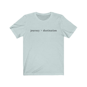 JOURNEY > DESTINATION - Unisex Jersey Short Sleeve Tee