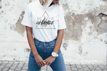 Load image into Gallery viewer, BE THE CHANGE Short Sleeve Unisex Tee (ONLY 2 LEFT)