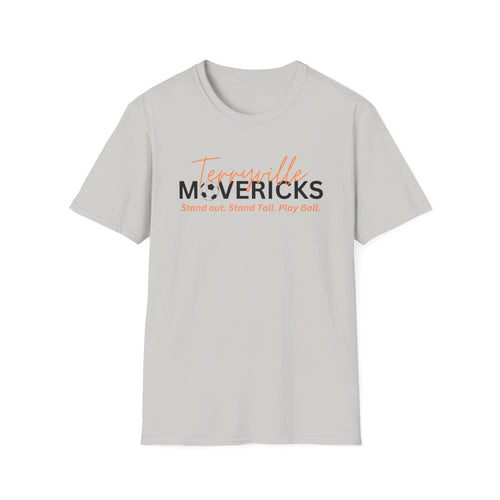 Mavericks - Slogan with Ball 2 - Unisex Softstyle T-Shirt (Adult)