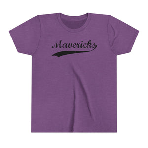 Mavericks - Black Swoosh - Bella Canvas Tee (Youth)