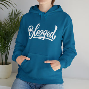 Blessed - Cursive - Unisex Heavy Blend™ Hooded Sweatshirt