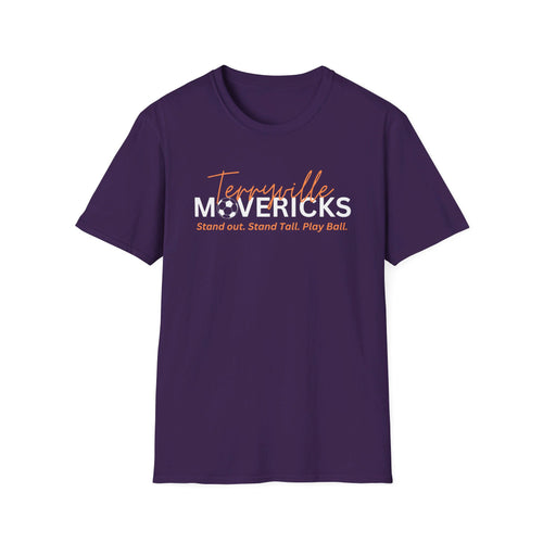 Mavericks - Slogan with Ball - Unisex Softstyle T-Shirt (Adult)