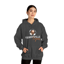 Load image into Gallery viewer, Terryville Tigers - Slash - ADULT Unisex Heavy Blend™ Hooded Sweatshirt