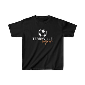 Soccer Ball - Terryville Tigers - Kids Heavy Cotton™ Tee