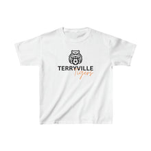 Load image into Gallery viewer, Terryville Tigers - Tiger with Soccer Ball - Light Tee - Kids Heavy Cotton™ Tee