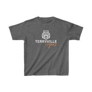 Tiger with Ball - Terryville Tigers - Kids Heavy Cotton™ Tee