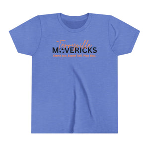 Mavericks - Slogan with Ball 2 - Bella Canvas Tee (Youth)