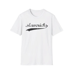 Mavericks - Black Swoosh - Unisex Softstyle T-Shirt (Adult)