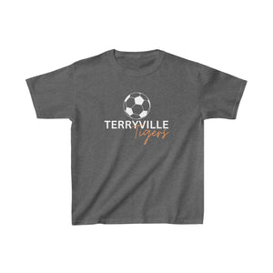 Soccer Ball - Terryville Tigers - Kids Heavy Cotton™ Tee