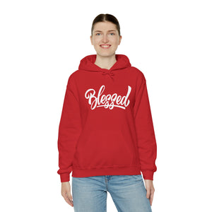 Blessed - Cursive - Unisex Heavy Blend™ Hooded Sweatshirt