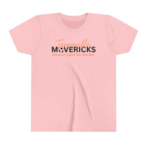 Mavericks - Slogan with Ball 2 - Bella Canvas Tee (Youth)