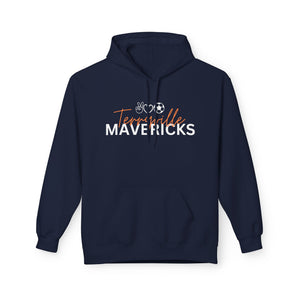 Mavericks - Peace, Love, Soccer 2 - Unisex Hoodie (Adult)