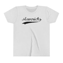 Load image into Gallery viewer, Mavericks - Black Swoosh - Bella Canvas Tee (Youth)