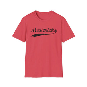 Mavericks - Black Swoosh - Unisex Softstyle T-Shirt (Adult)