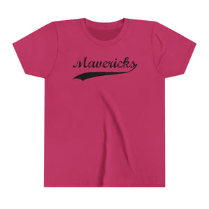 Mavericks - Black Swoosh - Bella Canvas Tee (Youth)