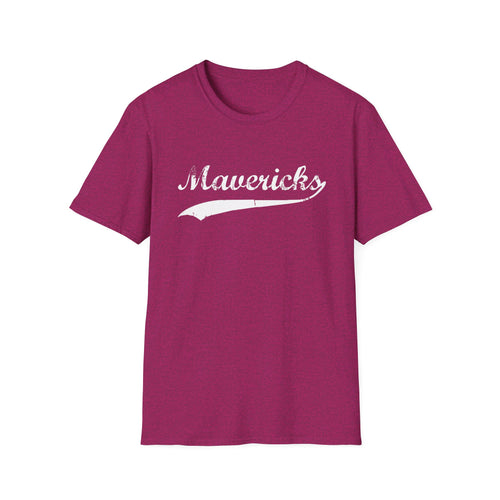 Mavericks - Swoosh White - Unisex Softstyle T-Shirt (Adult)