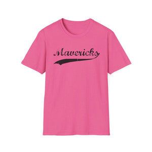 Mavericks - Black Swoosh - Unisex Softstyle T-Shirt (Adult)