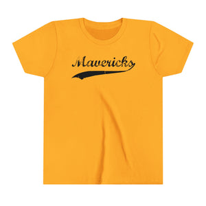 Mavericks - Black Swoosh - Bella Canvas Tee (Youth)