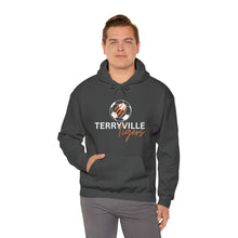 Load image into Gallery viewer, Terryville Tigers - Slash - ADULT Unisex Heavy Blend™ Hooded Sweatshirt