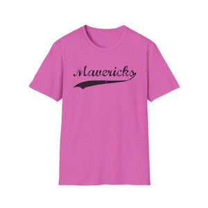 Mavericks - Black Swoosh - Unisex Softstyle T-Shirt (Adult)