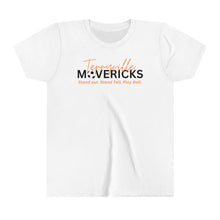 Load image into Gallery viewer, Mavericks - Slogan with Ball 2 - Bella Canvas Tee (Youth)