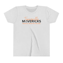 Load image into Gallery viewer, Mavericks - Slogan with Ball 2 - Bella Canvas Tee (Youth)