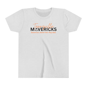 Mavericks - Slogan with Ball 2 - Bella Canvas Tee (Youth)