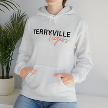 Load image into Gallery viewer, Terryville Tigers - Light Hoodie - ADULT Unisex Heavy Blend™ Hooded Sweatshirt