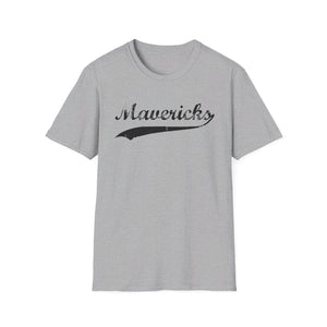 Mavericks - Black Swoosh - Unisex Softstyle T-Shirt (Adult)