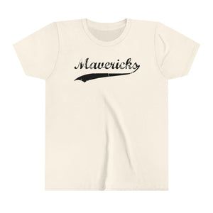 Mavericks - Black Swoosh - Bella Canvas Tee (Youth)