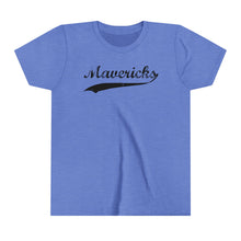 Load image into Gallery viewer, Mavericks - Black Swoosh - Bella Canvas Tee (Youth)