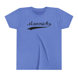 Mavericks - Black Swoosh - Bella Canvas Tee (Youth)