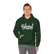 Load image into Gallery viewer, Blessed - Cursive - Unisex Heavy Blend™ Hooded Sweatshirt