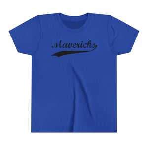 Mavericks - Black Swoosh - Bella Canvas Tee (Youth)