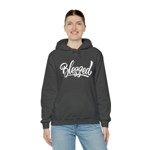 Blessed - Cursive - Unisex Heavy Blend™ Hooded Sweatshirt