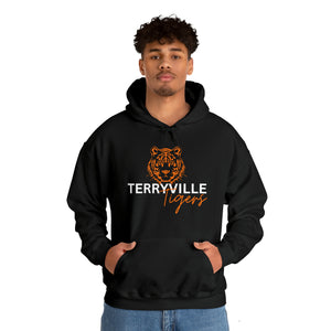 Terryville Tigers - Tiger - ADULT Unisex Heavy Blend™ Hooded Sweatshirt