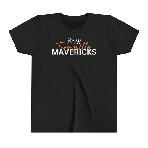 Mavericks - Peace, Love, Soccer 2 - Bella Canvas Tee (Youth)