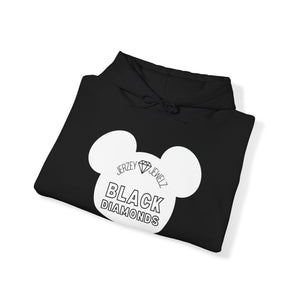 JJ Black Diamonds - Unisex Heavy Blend™ Hooded Sweatshirt (White Design)