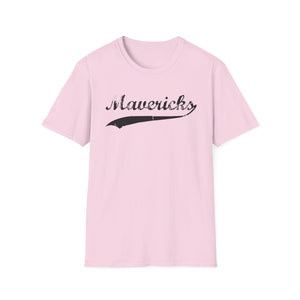 Mavericks - Black Swoosh - Unisex Softstyle T-Shirt (Adult)