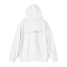 Load image into Gallery viewer, Blessed - Design on Back (Black ink) - Unisex Heavy Blend™ Hooded Sweatshirt
