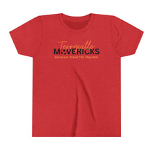 Load image into Gallery viewer, Mavericks - Slogan with Ball 2 - Bella Canvas Tee (Youth)