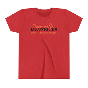 Mavericks - Slogan with Ball 2 - Bella Canvas Tee (Youth)