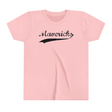 Load image into Gallery viewer, Mavericks - Black Swoosh - Bella Canvas Tee (Youth)