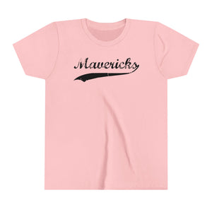 Mavericks - Black Swoosh - Bella Canvas Tee (Youth)