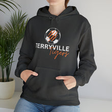 Load image into Gallery viewer, Terryville Tigers - Slash - ADULT Unisex Heavy Blend™ Hooded Sweatshirt