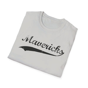 Mavericks - Black Swoosh - Unisex Softstyle T-Shirt (Adult)